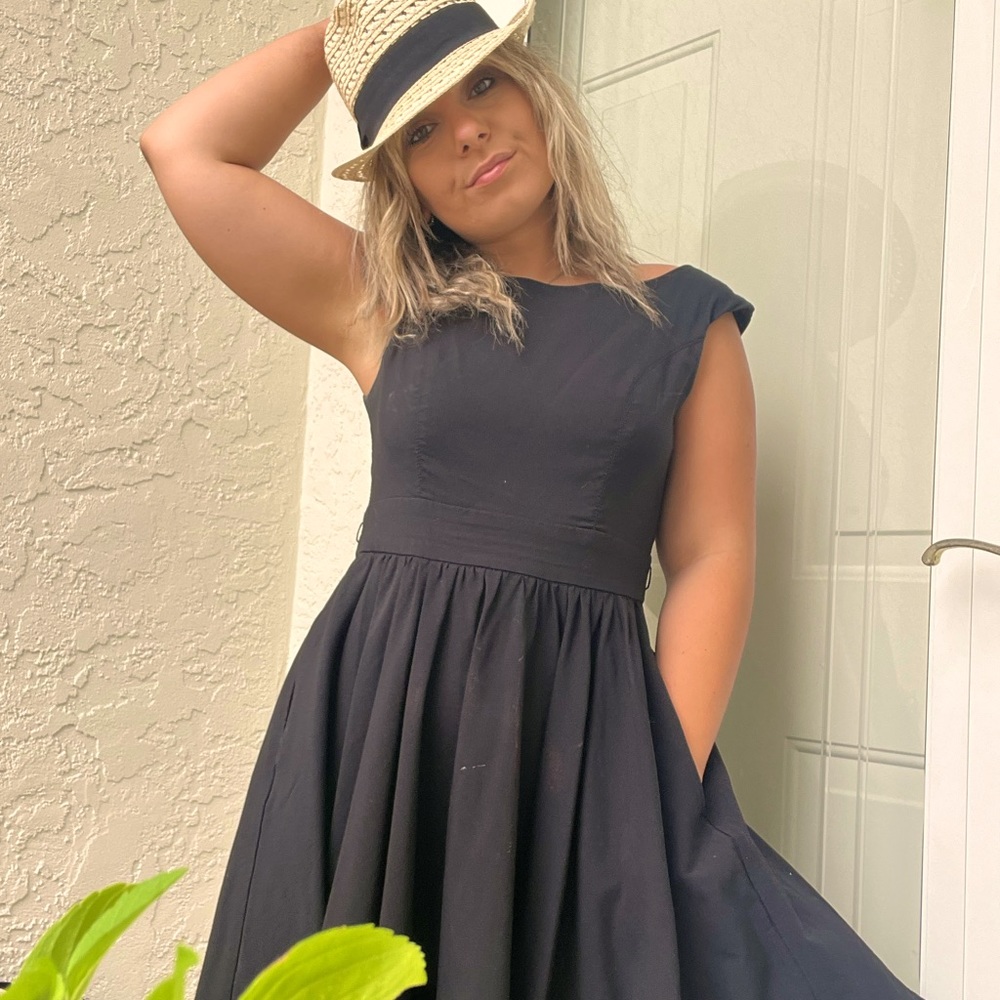 Skater dress, polyester, size 9/10
